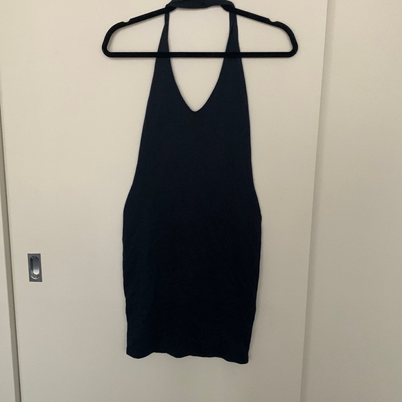 Leotard, halter dress, navy - Picture 1 of 1